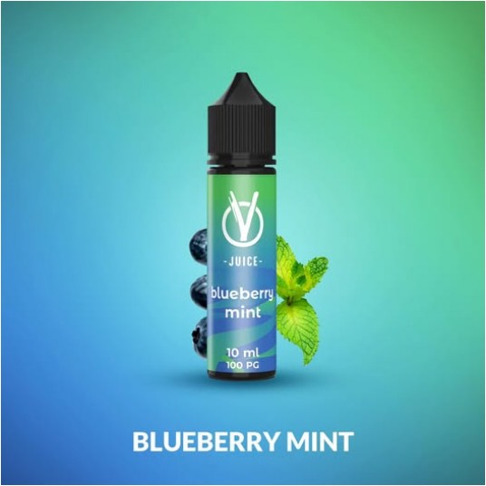 VJUICE LONGFILL BLUEBERRY MINT 10ml 0mg