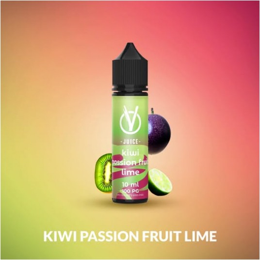 VJUICE LONGFILL KIWI PASSION FRUIT LIME 10ml 0mg