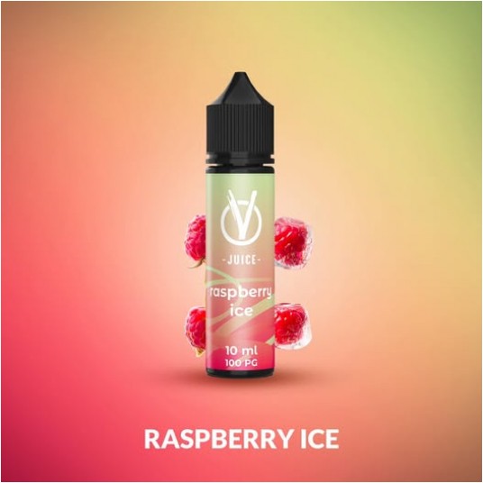 VJUICE LONGFILL RASPBERRY ICE 10ml 0mg