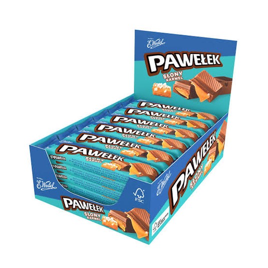 Wedel Baton Pawełek Słony Karmel 45g/24 -zdjęcie numer 1