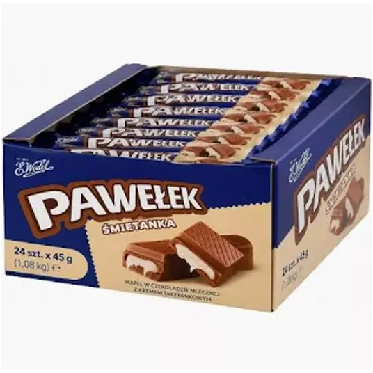 Wedel Baton Pawełek Śmietankowy 45g/24 -zdjęcie numer 1