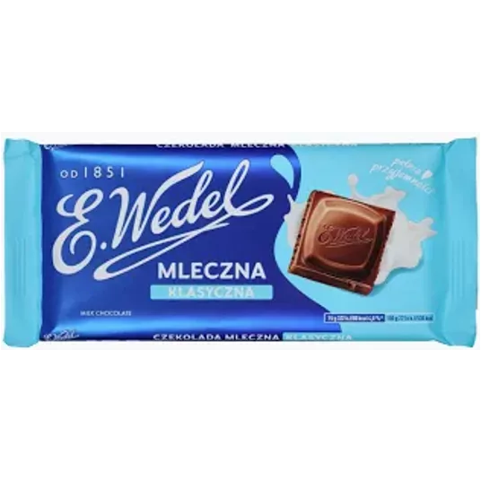 Wedel Czekolada Mleczna Klasyczna 90g/22 -zdjęcie numer 1