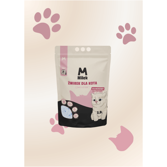 Żwirek silikonowy dla kota Miłek 3,8l