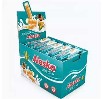 Alaska Rurki Kukurydziane Mleczne 18g/48/384