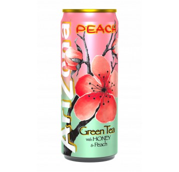 ARIZONA Green Tea Peach 0,33l Puszka 12 szt.
