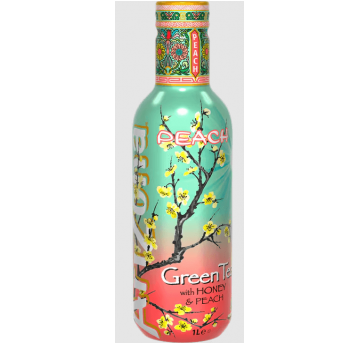 ARIZONA Green Tea Peach 1l Butelka 6 szt.