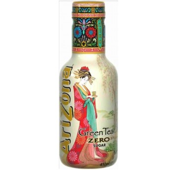 ARIZONA Green Tea Zero Sugar 6x0,45l PET