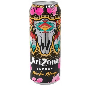 ARIZONA RX ENERGY Mucho Mango 0,5l Puszka 12 szt.