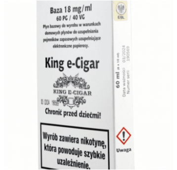 Baza King e-Cigar 60ml 60/40 – 18mg