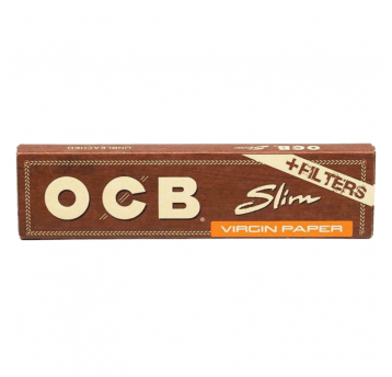 Bibułki OCB Virgin Brown Slim + Filters 3057067336