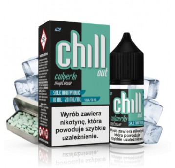 CHILL OUT SALT CUKIERKI MIĘTOWE ICE 20MG 10ML