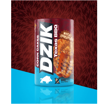 DZIK® CORN CAKES - TEXAS BBQ, wafle