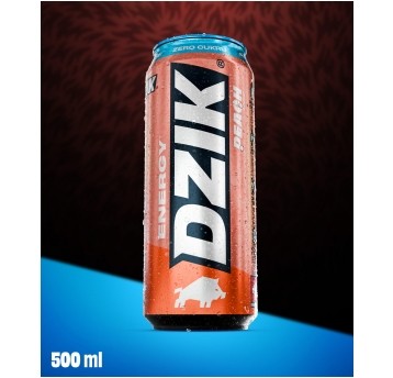 DZIK ENERGY PEACH 500ML