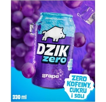 DZIK® ZERO GRAPE 330ML SK