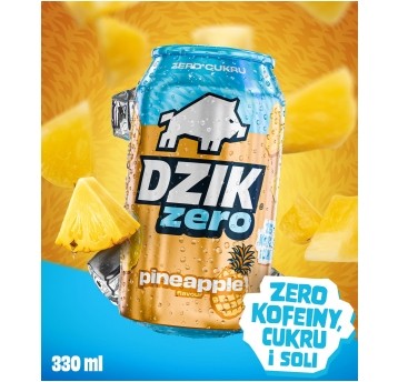 DZIK® ZERO PINEAPPLE 330ML SK