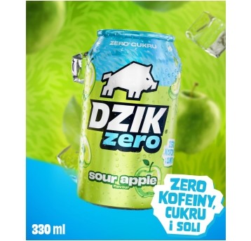 DZIK® ZERO SOUR APPLE 330ML SK