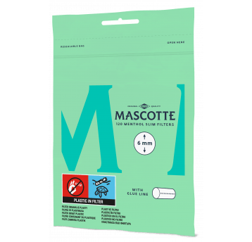 Filtry Slim Mascotte 6 mm Menthol 120 szt.