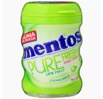 Guma BUTELKA Mentos Pure Fresh Lime 60g/6/24