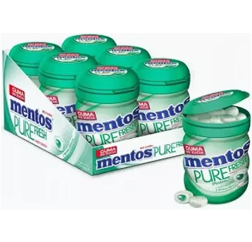 Guma BUTELKA Mentos Pure Fresh Spearmint 60g/6/24