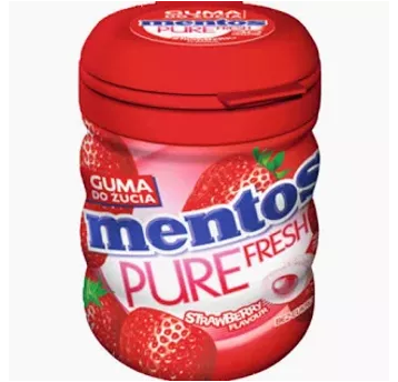 Guma BUTELKA Mentos Pure Fresh Strawberry 60g/6/24