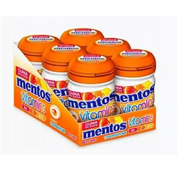 Guma BUTELKA Mentos Vitamin Citrus 50g/6/24