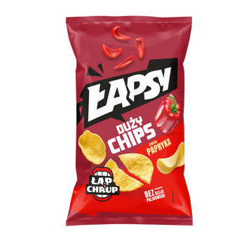 ŁAPSY PRAŻYNKI CHIPS PAPRYKA 110G K16