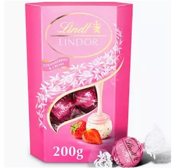 Lindt Praliny Lindor Strawberry&Cream 200g/8