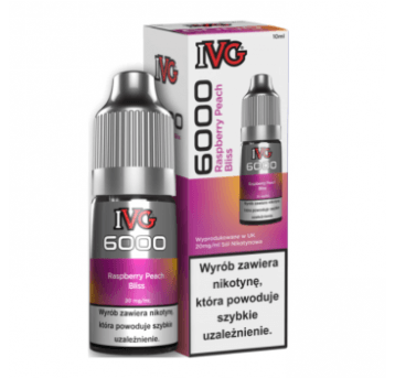 Liquid IVG 6000 Salt 20mg 10ml Raspberry Peach Bliss