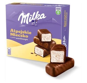 Milka Alpejskie Mleczko Waniliowe 165g/14