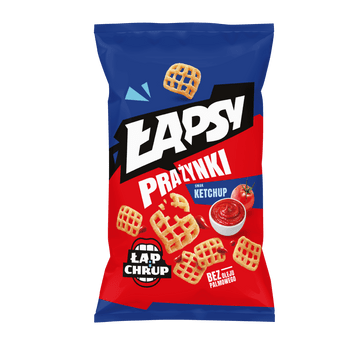 PRAŻYNKI ŁAPSY 110G KRATKA KETCHUPOWE K16