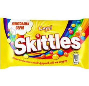 Skittles Smoothies Żółte 38g/14 IMP