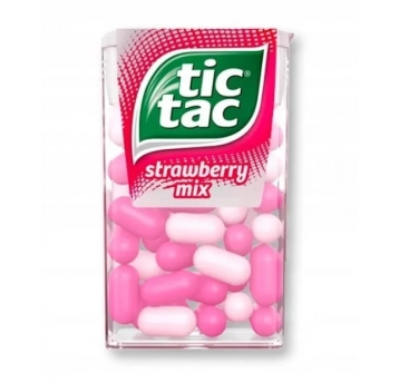 TIC TAC drażetki 18g TRUSKAWKA
