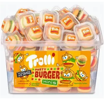 Trolli Żelki Mini Burger (60*10g) 600g/6