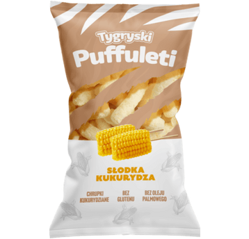 TYGRYSKI CHR. KUK. PUFFULETI SŁODKA KUKURYDZA 85G K16