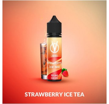 VJUICE LONGFILL STRAWBERRY ICE TEA 10ml 0mg