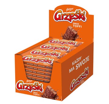 Wafel Grześki w Czekoladzie Toffie 36g/36