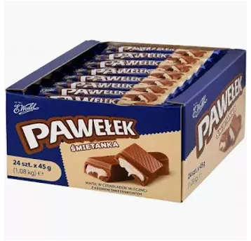 Wedel Baton Pawełek Śmietankowy 45g/24